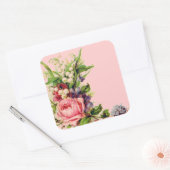 ヴィンテージフローラスプレーシール スクエアシール (封筒)