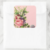 ヴィンテージフローラスプレーシール スクエアシール (バッグ)