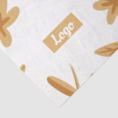 ヴィンテージフローラスモールビジネスロゴラッピング紙 薄葉紙 (詳細)