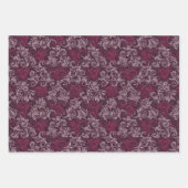 ヴィンテージフローラスワール収集 ラッピングペーパーシート (正面3)