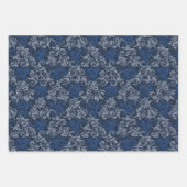 ヴィンテージフローラスワール収集 ラッピングペーパーシート (正面2)