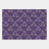 ヴィンテージフローラスワール収集 ラッピングペーパーシート (正面)