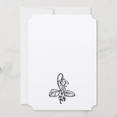 ヴィンテージフローラス結婚ストロベリー 招待状 (裏面)