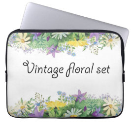 ヴィンテージフローラセット ラップトップスリーブ
