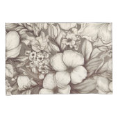 ヴィンテージフローラセピアパターン(10) 枕カバー (正面右)