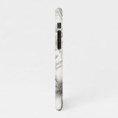 ヴィンテージフローラセピアパターン(11) iPhoneケース (左側)