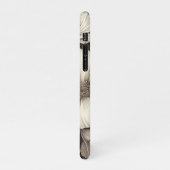 ヴィンテージフローラセピアパターン(12) iPhoneケース (左側)