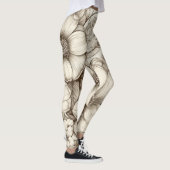 ヴィンテージフローラセピアパターン(13) レギンス (右)