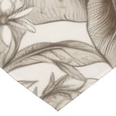 ヴィンテージフローラセピアパターン(14) テーブルクロス (アングル)