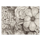 ヴィンテージフローラセピアパターン(1) テーブルクロス (正面(横))