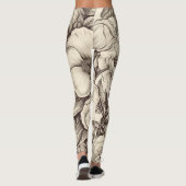 ヴィンテージフローラセピアパターン(2) レギンス (裏面)