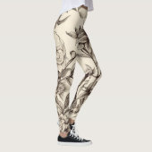 ヴィンテージフローラセピアパターン(2) レギンス (右)