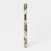 ヴィンテージフローラセピアパターン(3) iPhoneケース (右側)