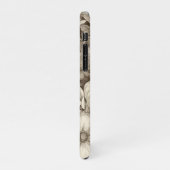 ヴィンテージフローラセピアパターン(4) iPhoneケース (左側)