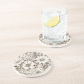 ヴィンテージフローラセピアパターン(5) コースター (側面)