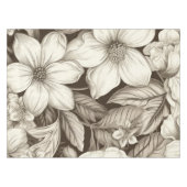 ヴィンテージフローラセピアパターン(6) テーブルクロス (正面(横))