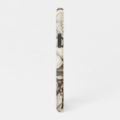 ヴィンテージフローラセピアパターン(7) iPhoneケース (右側)