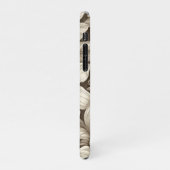 ヴィンテージフローラセピアパターン(7) iPhoneケース (左側)