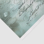 ヴィンテージフローラセージ緑の牡丹デコページ 薄葉紙 (詳細)