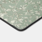 ヴィンテージフローラセージ緑モノグラム デスクマット (コーナー)