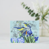 ヴィンテージフローラソンバーズアパレルとギフト ポストカード (スタンド正面)