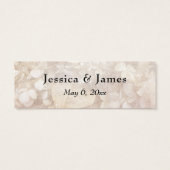 ヴィンテージフローラタイポグラフィサンキュユー結婚式の引き出物 (裏面)