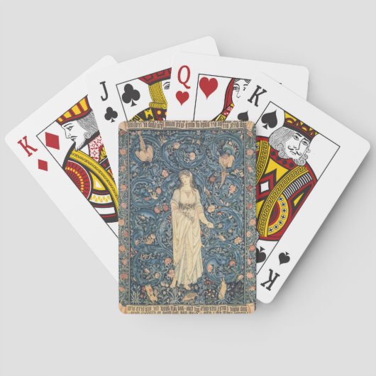 ヴィンテージフローラタペストリーバイウィリアム・モリス トランプ (裏面)