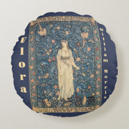 ヴィンテージフローラタペストリーバイウィリアム・モリス ラウンドクッション