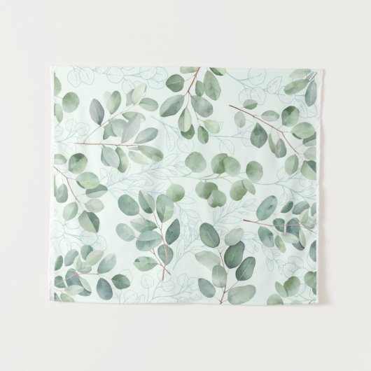 ヴィンテージフローラタペストリーフラワーブランチグリーンタペスト タペストリー (正面(横))