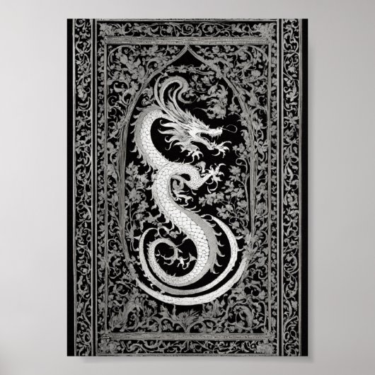 ヴィンテージフローラタペストリー – コテージコアボタニカルワ ポスター (正面)