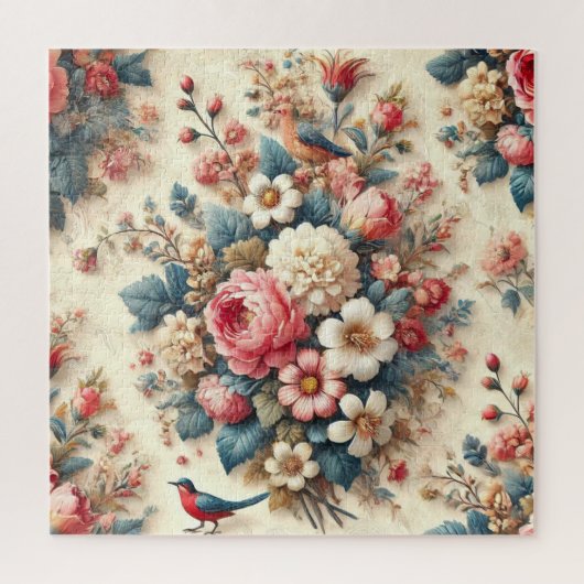ヴィンテージフローラタペストリー ジグソーパズル (縦)