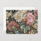 ヴィンテージフローラタペストリー ポストカード (正面/裏面)