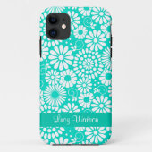 ヴィンテージフローラターコイズiPhone 5ケース Case-Mate iPhoneケース (裏面)