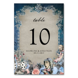 ヴィンテージフローラダスティブルーアリスinワーダーランド テーブルナンバー