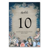 ヴィンテージフローラダスティブルーアリスinワーダーランド テーブルナンバー (裏面)