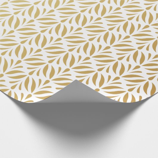 ヴィンテージフローラダマスクシームレスパターンエレガント棒 ラッピングペーパー (角)