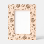 ヴィンテージフローラダマスクパターン レーザー彫刻フレーム (正面)