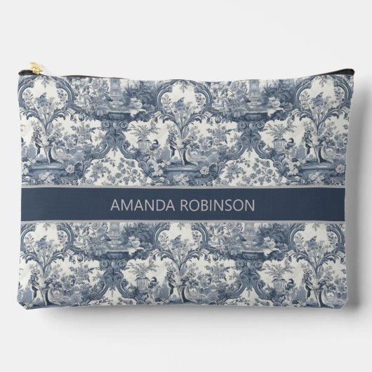 ヴィンテージフローラダマスクブルートイレデジュイミモノグラム アクセサリーポーチ (正面)