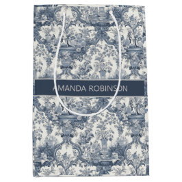 ヴィンテージフローラダマスクブルートイレデジュイミモノグラム ミディアムペーパーバッグ