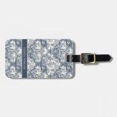 ヴィンテージフローラダマスクブルートイレデジュイミモノグラム ラゲッジタグ (正面横)