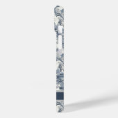 ヴィンテージフローラダマスクブルートイレデジュイミモノグラム Case-Mate iPhoneケース (裏面 / 左)