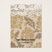 ヴィンテージフローラダマスクレースカスタムイヤリングカード (正面)