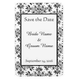 ヴィンテージフローラダマスク日付マグネットの保存 マグネット