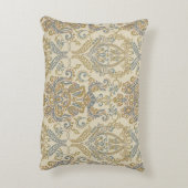 ヴィンテージフローラテクスチャデザイン。Damaskシームレスvi アクセントクッション (裏面(縦))