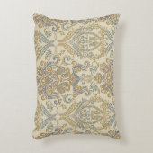 ヴィンテージフローラテクスチャデザイン。Damaskシームレスvi アクセントクッション (正面(垂直))