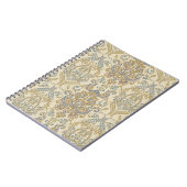 ヴィンテージフローラテクスチャデザイン。Damaskシームレスvi ノートブック (左側)