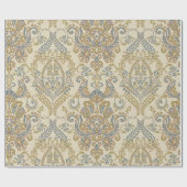 ヴィンテージフローラテクスチャデザイン。Damaskシームレスvi ラッピングペーパー (フラット)