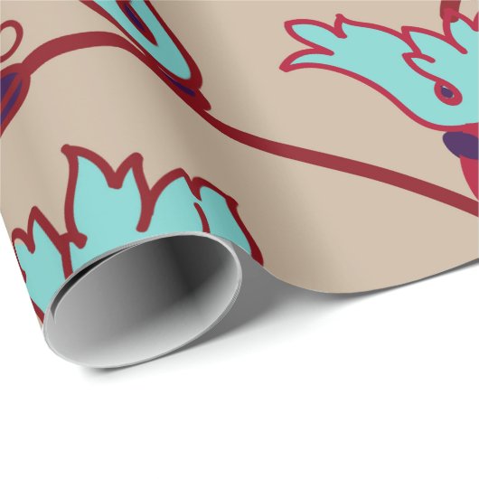 ヴィンテージフローラテクスチャパターンシームレスなパターン、 ラッピングペーパー (ロールコーナー)