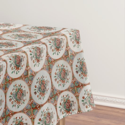ヴィンテージフローラテラコッタタイルパターン テーブルクロス (インサイチュ)