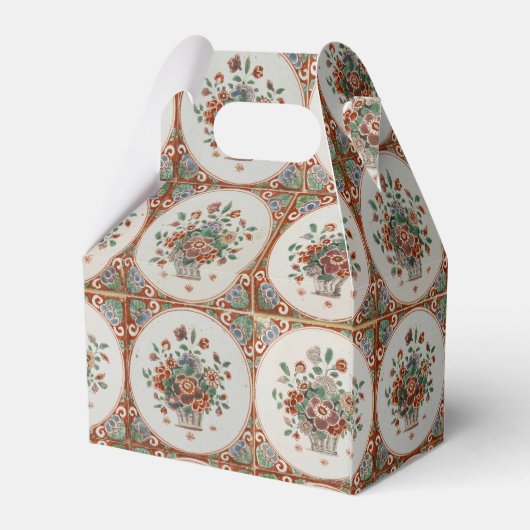 ヴィンテージフローラテラコッタタイルパターン フェイバーボックス (裏面サイド)